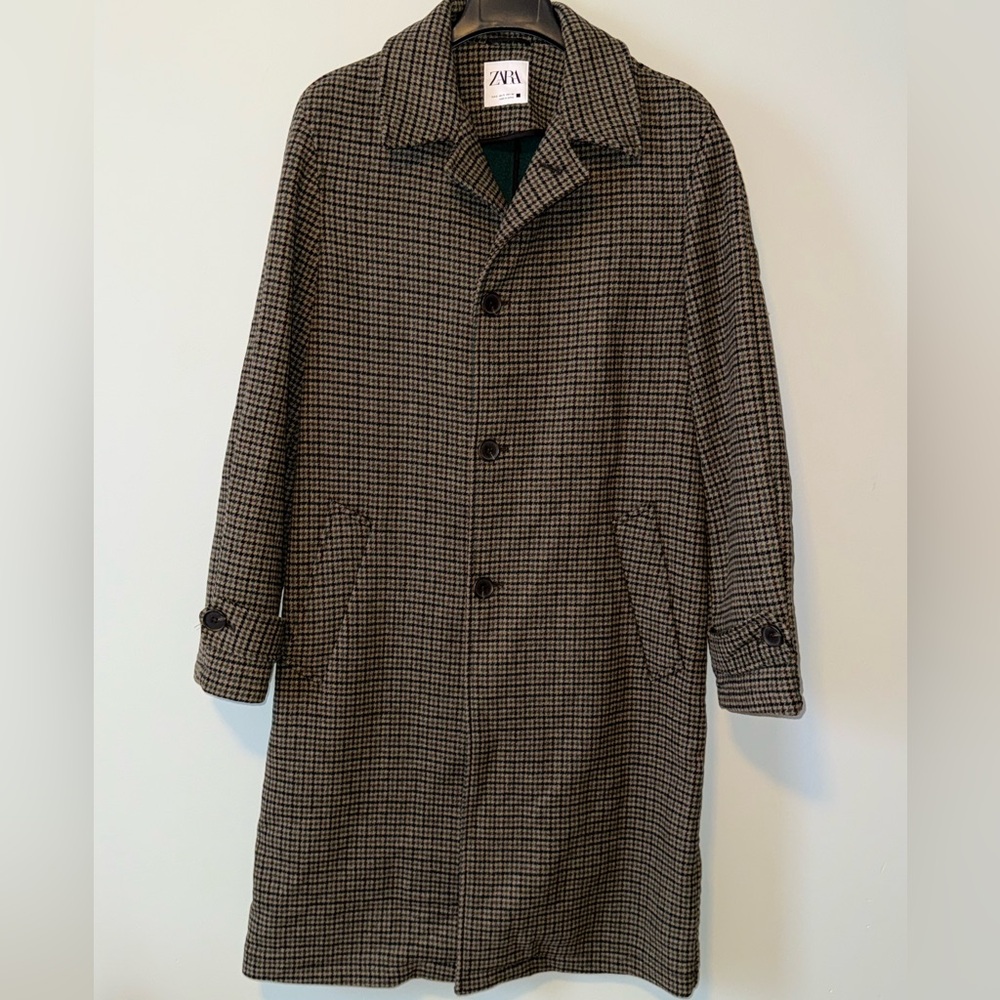 Zara Paid green coat.